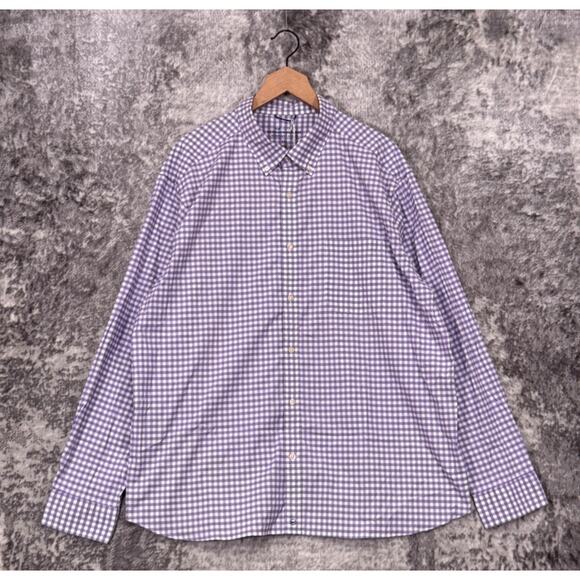 New Vineyard Vines On The Go Shirt XXL Mens Purple Check Long Sleeve Button - Picture 1 of 8